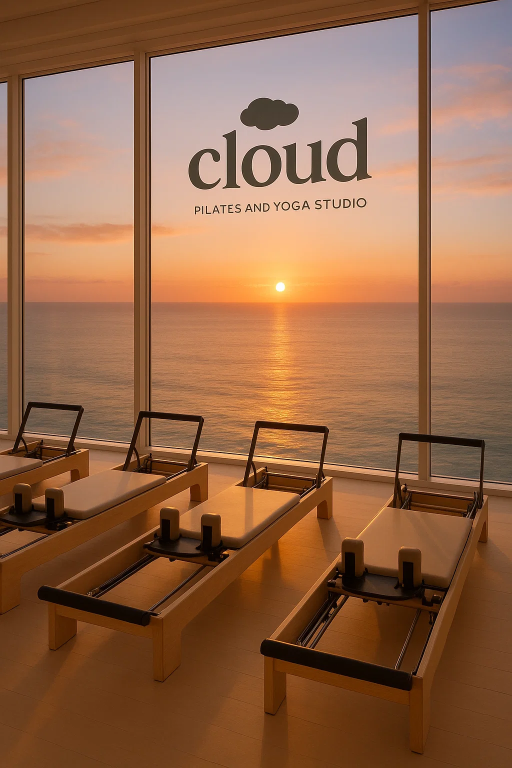 Reformer Pilates in Sharjah Women Only Sunset in the clouds